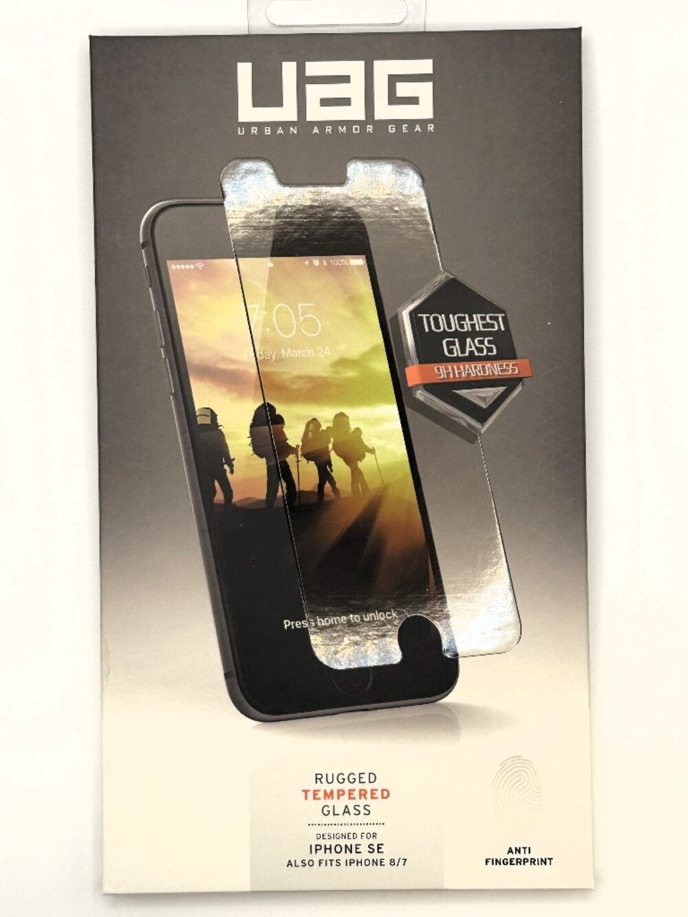 NEW UAG iPhone SE or 7/8 rugged tempered glass screen protector